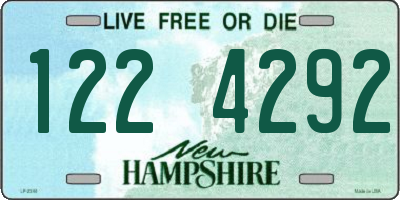 NH license plate 1224292