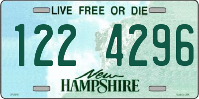 NH license plate 1224296