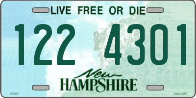 NH license plate 1224301