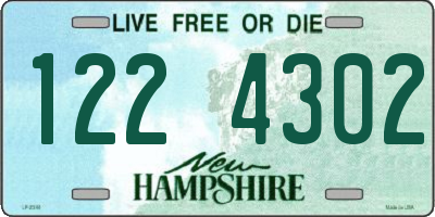 NH license plate 1224302