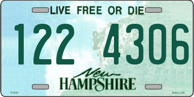 NH license plate 1224306