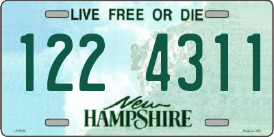 NH license plate 1224311