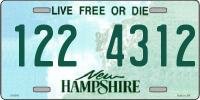NH license plate 1224312