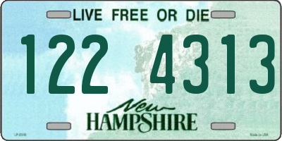 NH license plate 1224313