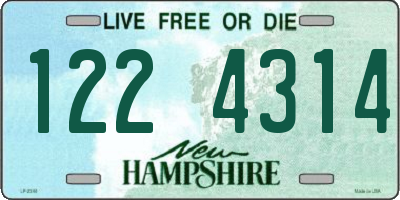 NH license plate 1224314