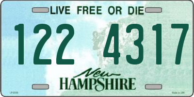 NH license plate 1224317