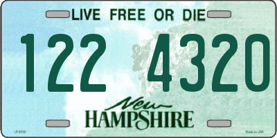 NH license plate 1224320