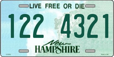 NH license plate 1224321