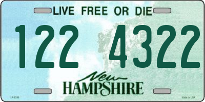NH license plate 1224322