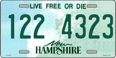 NH license plate 1224323