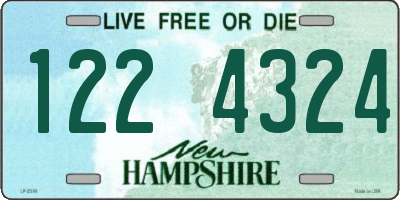 NH license plate 1224324