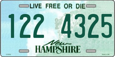 NH license plate 1224325