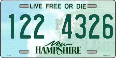 NH license plate 1224326