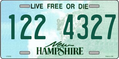 NH license plate 1224327