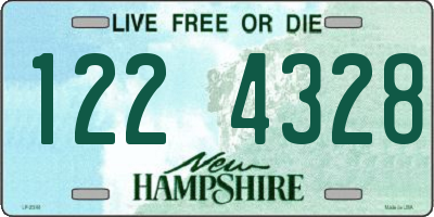 NH license plate 1224328