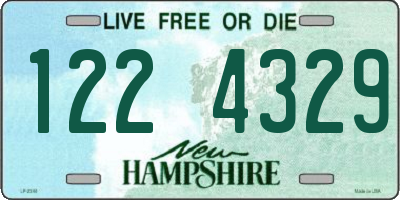 NH license plate 1224329