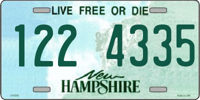 NH license plate 1224335