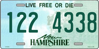 NH license plate 1224338