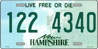 NH license plate 1224340