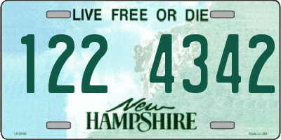 NH license plate 1224342