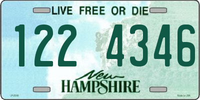 NH license plate 1224346