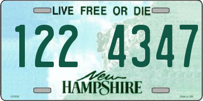 NH license plate 1224347