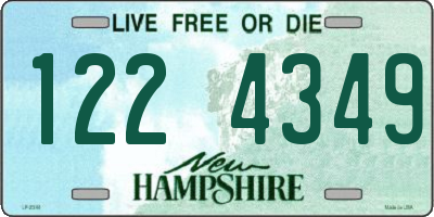 NH license plate 1224349