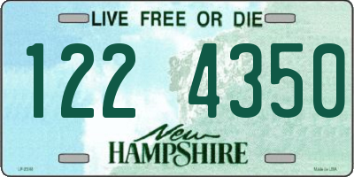 NH license plate 1224350