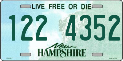NH license plate 1224352