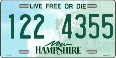 NH license plate 1224355