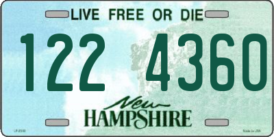 NH license plate 1224360