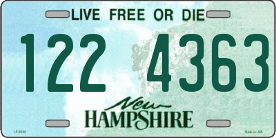 NH license plate 1224363