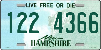 NH license plate 1224366