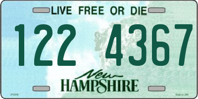 NH license plate 1224367