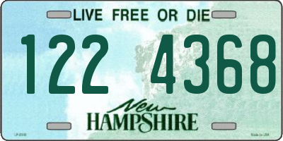 NH license plate 1224368