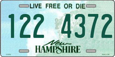 NH license plate 1224372