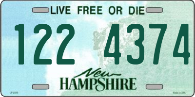 NH license plate 1224374