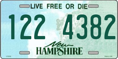 NH license plate 1224382