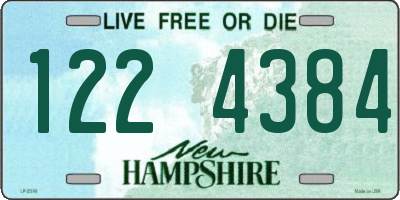 NH license plate 1224384