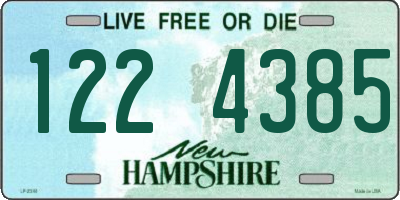 NH license plate 1224385