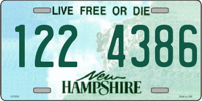 NH license plate 1224386