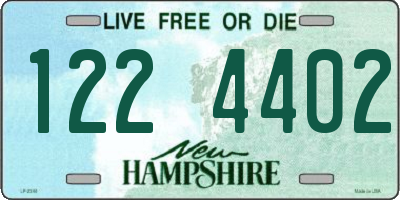 NH license plate 1224402
