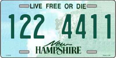 NH license plate 1224411