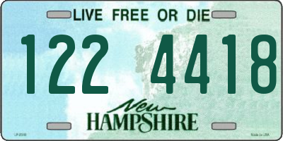 NH license plate 1224418