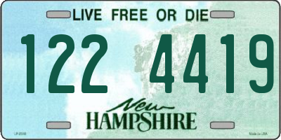 NH license plate 1224419