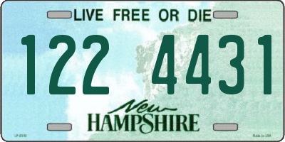 NH license plate 1224431