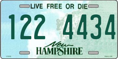 NH license plate 1224434