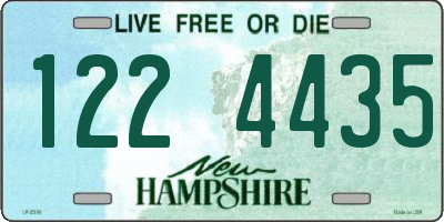 NH license plate 1224435