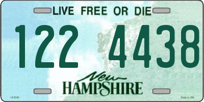 NH license plate 1224438