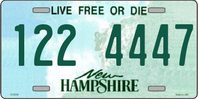 NH license plate 1224447